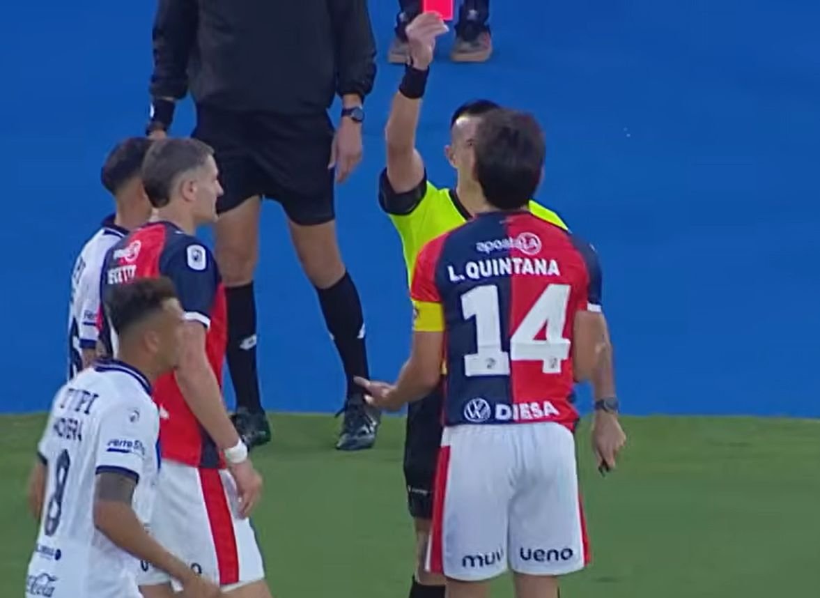 La Dirección de Árbitros le da la razón a Cerro: la roja a Quintana fue un papelón