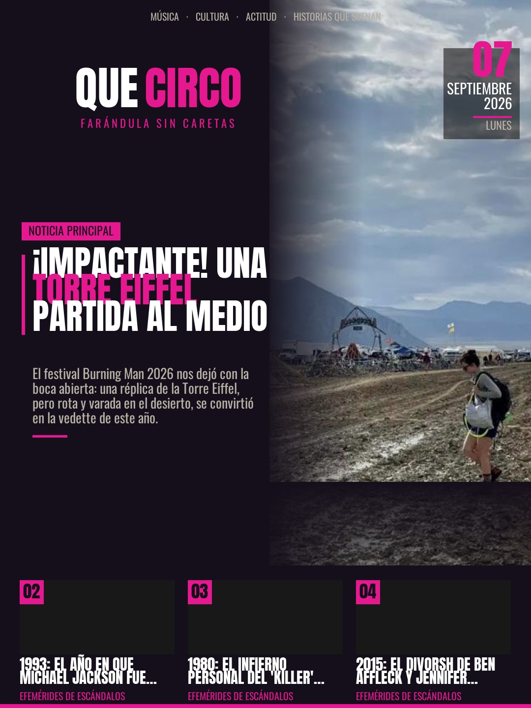 La tapa del día — Que Circo