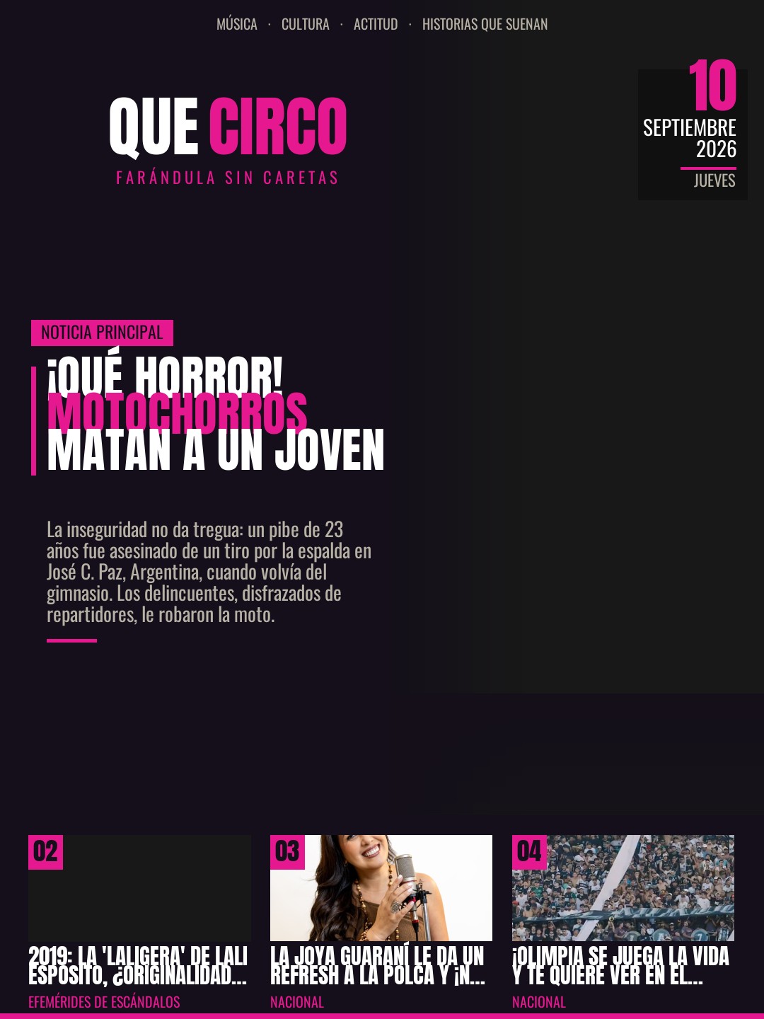 La tapa del día — Que Circo