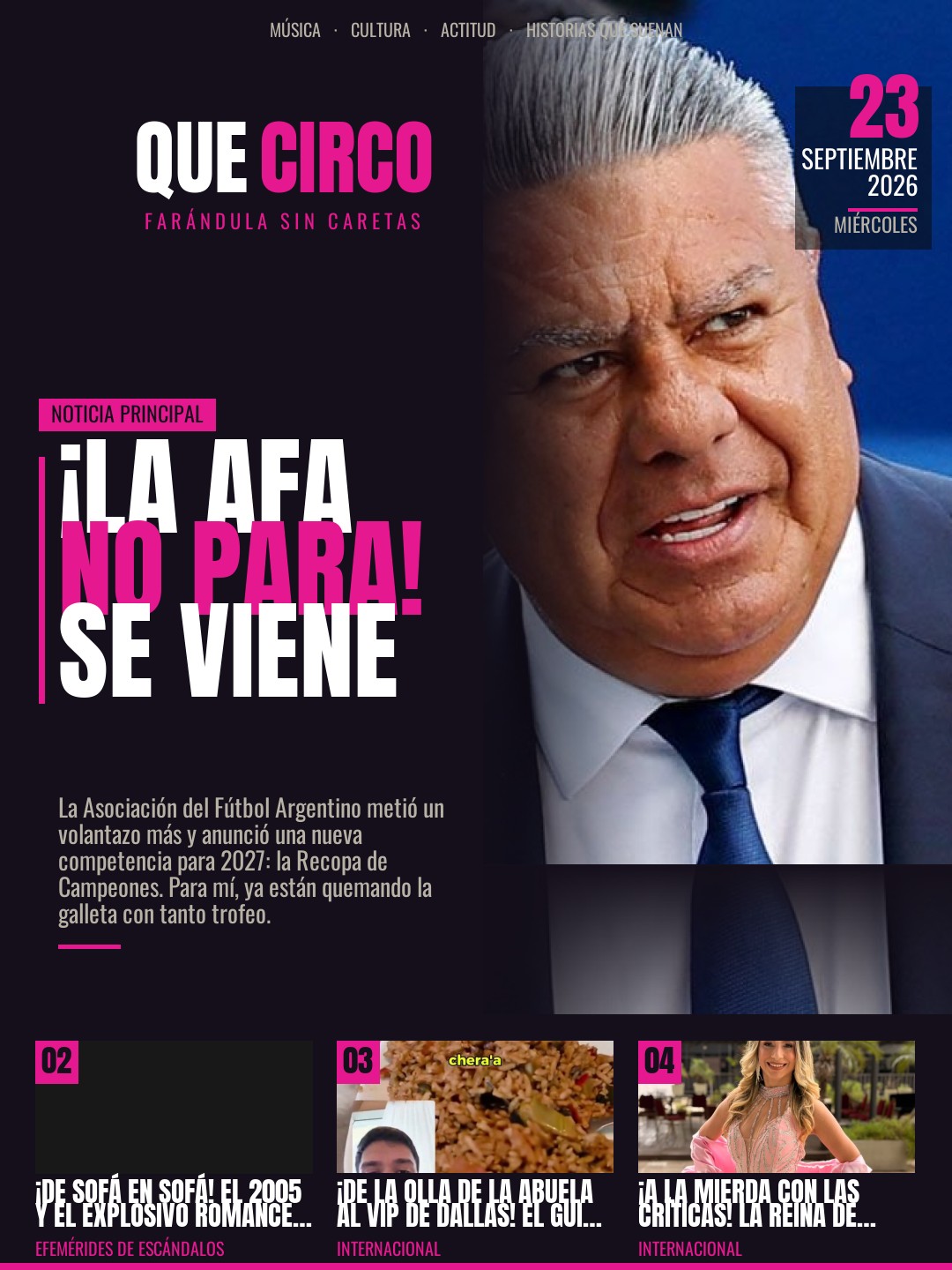 La tapa del día — Que Circo